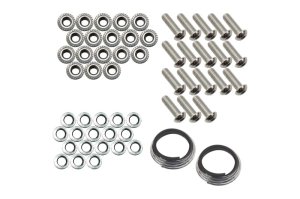 Jeep Rubicon Fenders - Rear - Fishbone Offroad - Elite Aluminum - Black textured - `18-`27